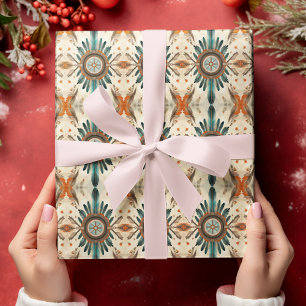 Vintage Native Feder Retro Traumfänger Muster Geschenkpapier