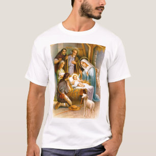 Vintage Nativityszene T-Shirt