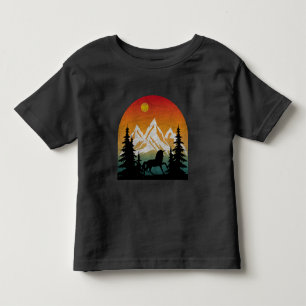 Vintage-Natur-Einhorn Kleinkind T-shirt