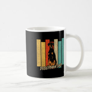 Vintage Natur Ohr Dobermann Hund Papa Hundebesitze Kaffeetasse