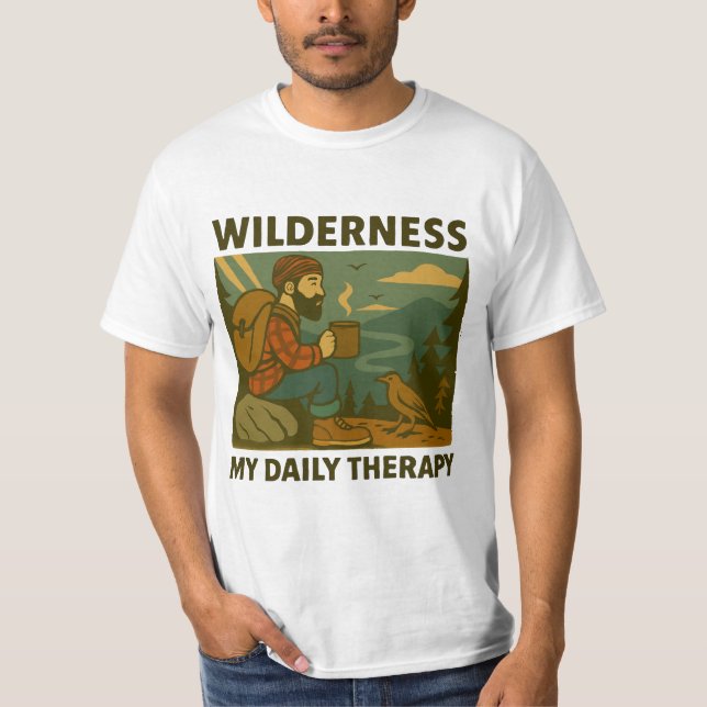 Vintage Natur Wandern T - Shirt (Vorderseite)
