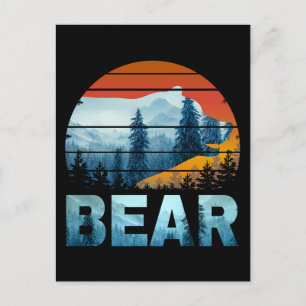 VINTAGE NATUR WILDWALDWÄLDER POSTKARTE