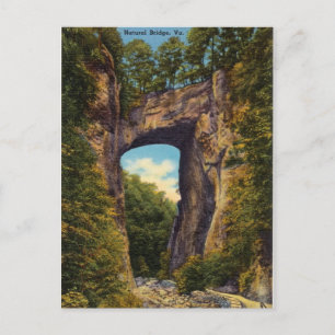 Vintage, Natural Bridge, Virginia Postkarte