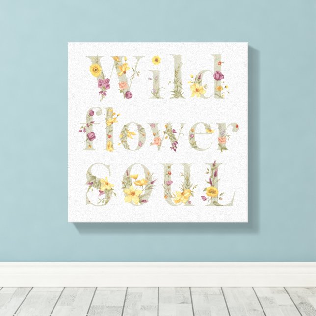 Vintage Nature Lover Saying Leinwanddruck (Insitu (Holzboden))