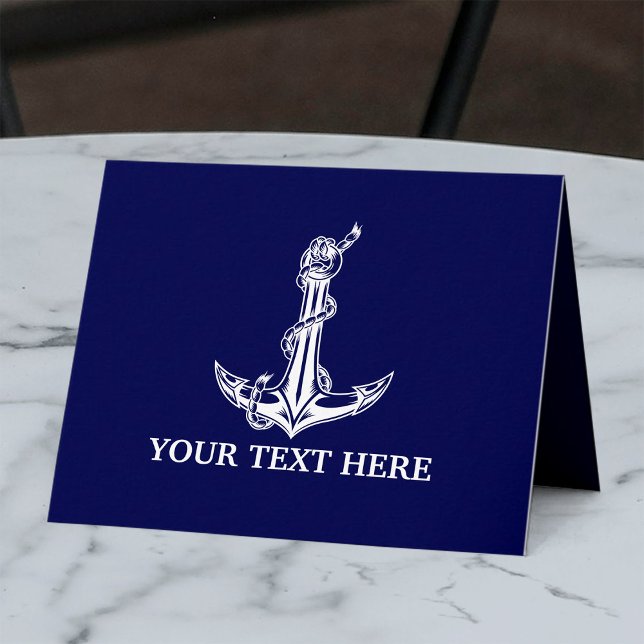 Vintage Nautical Anchor Rope Boat Name (Von Creator hochgeladen)