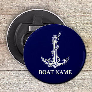 Vintage Nautical Anchor Rope Boat Name Flaschenöffner