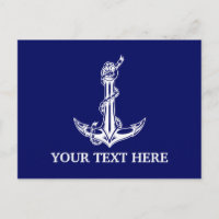 Vintage Nautical Anchor Rope Boat Name