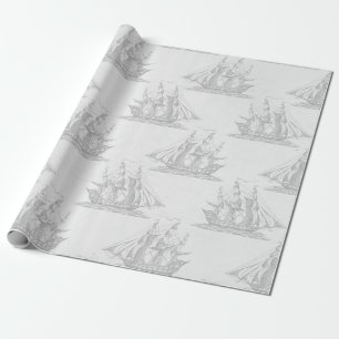 Vintage-Nautik Geschenkpapier