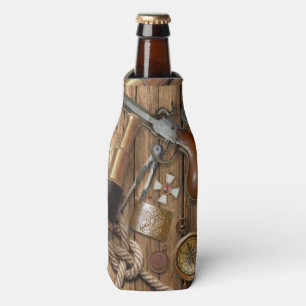 Vintage Nautikartikel auf Bierflasche Cooler Flaschenkühler