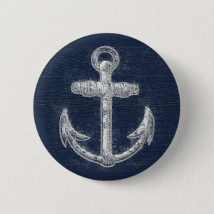 Vintage nautischer Anker Button
