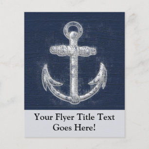 Vintage nautischer Anker Flyer