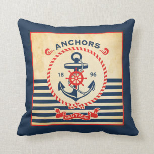 Vintage nautisches Poster Kissen