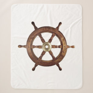 Vintage nautisches Schiffssteuerrad – Küste  Sherpadecke