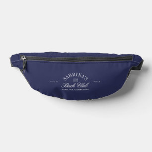 Vintage Navy Blau Bach Club Junggesellinnenabschie Bauchtasche