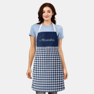 Vintage Navy Blau Erwachsene Personalisierte Küche Schürze