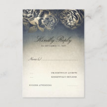 Vintage Navy Blue und Gold UAWG