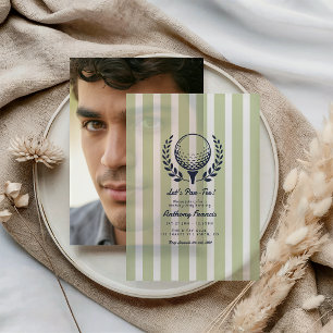 Vintage-Navy- und Pastell-Sage-Preppy-Golf-Geburts