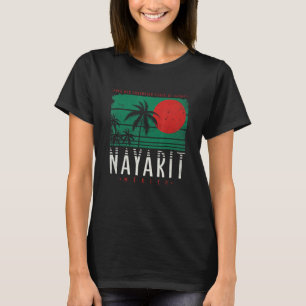 Vintage Nayarit Mexiko Mexikanisch Mexikanerin Ret T-Shirt