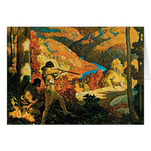 Vintage-NC-Wyeth-Reisewerbeposter, In Old Kentucky