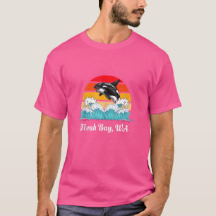 Vintage Neah Bay WA abgenutzter Orca-Schwertwal T T-Shirt