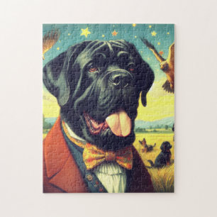 Vintage neapolitanische Mastiff-Malerei Puzzle