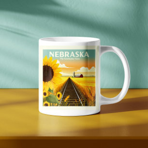 Vintage Nebraska Kaffeetasse