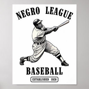 Vintage Negro League Baseball Schwarzmonat Poster