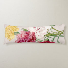Vintage-Nelken-Blumenillustration Seitenschläferkissen
