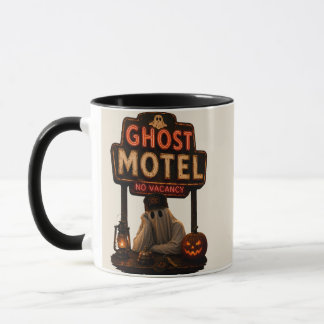 Vintage-Neon-Geister-Motel-Halloween-Spooky Tasse