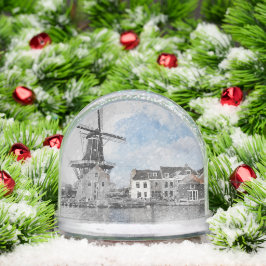 Vintage Netherlands Snow Globe – Dutch Windmill Schneekugeln