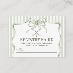 Vintage Neu im Club Golf-Baby-Registry Begleitkarte