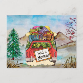 Vintage neue Adresse Postkarte