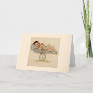 Vintage neue Baby-Grußkarte Karte