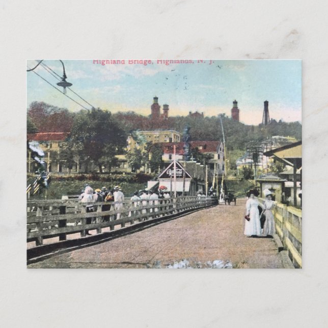 Vintage neue Jersey Holiday Postkarte (Vorderseite)