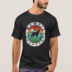 Vintage Neufundland Newfie Retro Hund Mama Papa T-Shirt