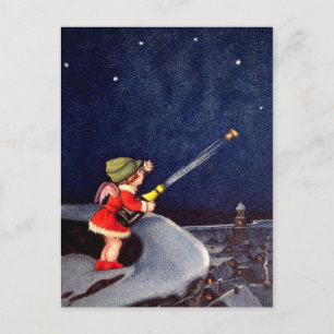 Vintage Neujahrskarte Feiertagspostkarte