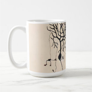 Vintage-Neuron-Zeichnung von Santiago Ramón y Caja Kaffeetasse