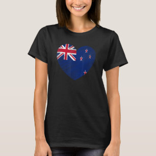 Vintage Neuseeland Neuseeländer Flagge Stolz Unter T-Shirt