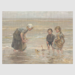 Vintage Neutronen der alten Welt als rustikale Ent Seidenpapier