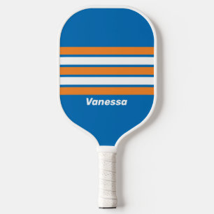 Vintage New Amsterdam Across Striping mit Namen Pickleball Schläger