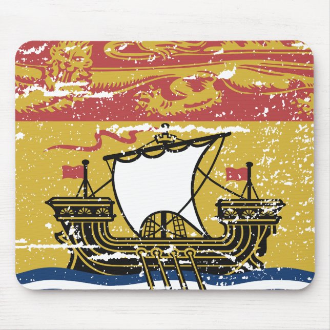 Vintage NEW-BRUNSWICK Flagge Mousepad (Vorne)