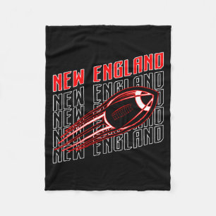 Vintage New England Heimatstolz Grafik Kunst Fleecedecke