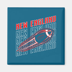 Vintage New England Heimatstolz Grafik Kunst Magnet
