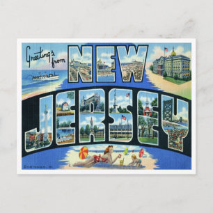 Vintage New Jersey Postcard Postkarte