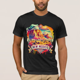 Vintage New Mexico Map T-Shirts – Retro us state