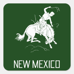 Vintage New Mexico Quadratischer Aufkleber