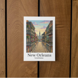 Vintage New Orleans Louisiana Französisches Vierte Postkarte