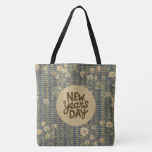 Vintage, New Year Celebrate,Roses Motif Pattern