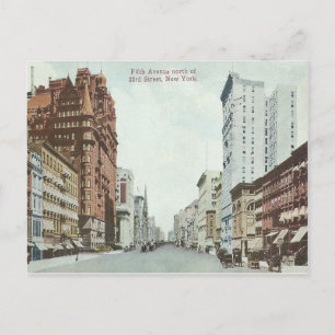 Vintage New York City 5th Avenue Postkarte