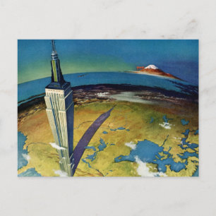 Vintage New York City, Adressänderung Ankündigungspostkarte